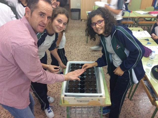 Realizamos un semillero en clase