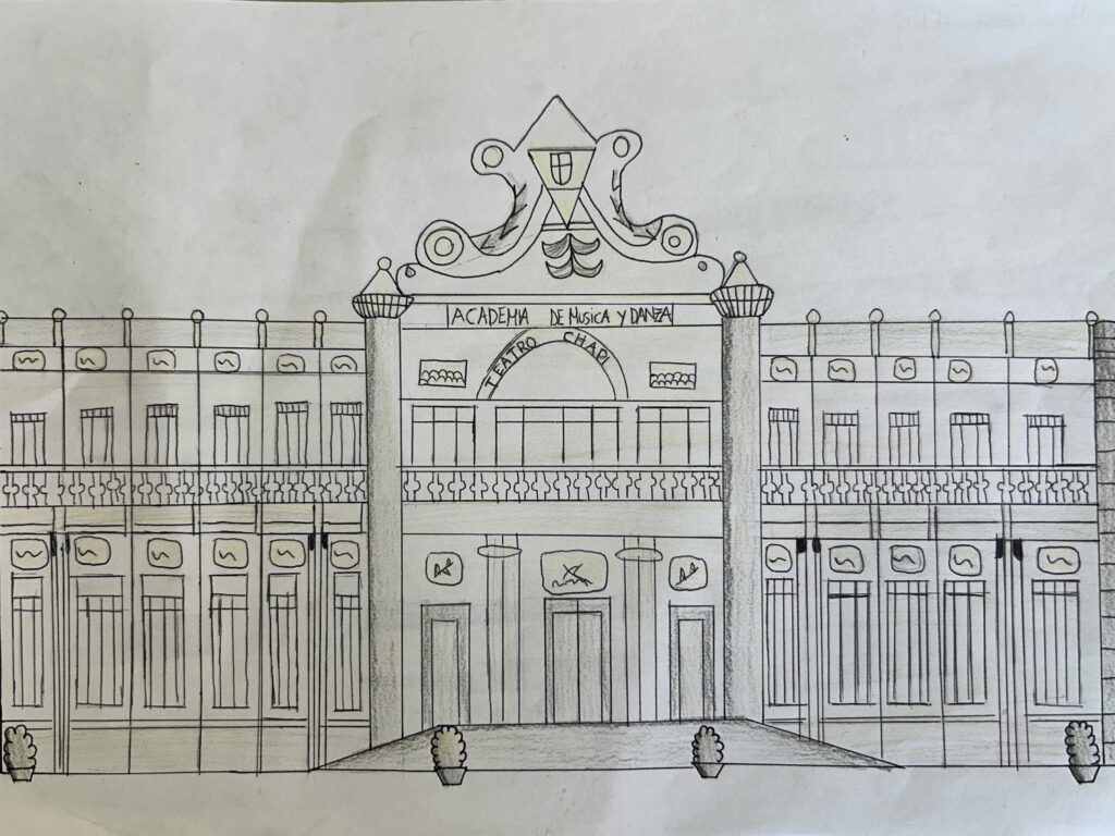 Public buildings in our town. Chapí park and the theater.