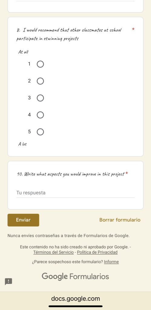 Evaluamos el proyecto eTwinning 