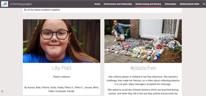 Bookcrossing, documentaries and films on our Etwinning project.